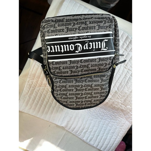 📚✏️🚌BACK TO SCHOOL Juicy couture blk backpack nwt - Picture 7 of 11